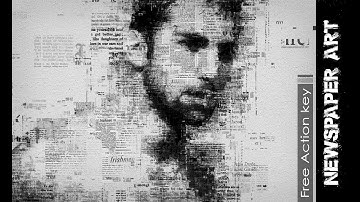 Newspaper Art Photoshop Effect Full Tutorial (download action free)