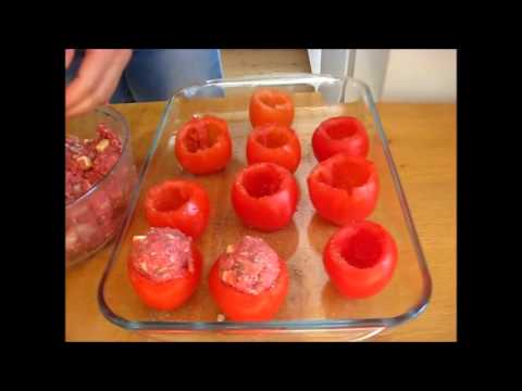 تصویری: گوجه فرنگی پر شده بوقلمون