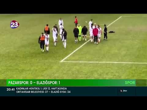 PAZARSPOR’LA KARŞILAŞAN ELAZIĞSPOR, 1-0 GALİP GELEREK İLK DEPLASMAN GALİBİYETİNİ ALDI