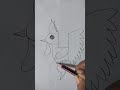Easy hen drawing by number 4 # viral video#art #drawing 