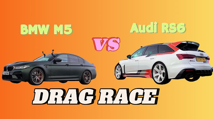 BMW M5 CS v Audi RS6 GT: DRAG RACE