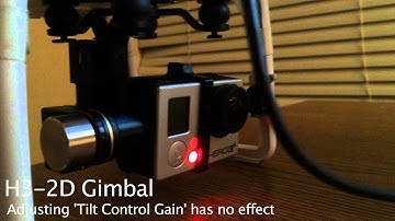 H3 2D Gimbal Tilt Control Problem on the Phantom 2