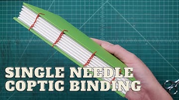 Single Needle Coptic Binding // Full Tutorial for making a Coptic bound book with only one needle