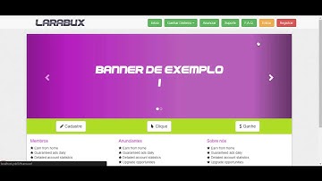 LaraBux Script PTC/Bux - Vídeo Demonstração (Demo Video)