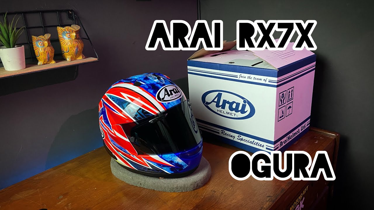 UNBOXING HELM ARAI RX7X OGURA | motifnya bagus banget 