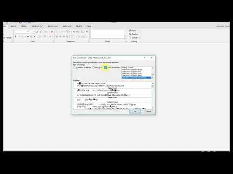 Video: How To Choose An Encoding That Will Allow You To Read A Document