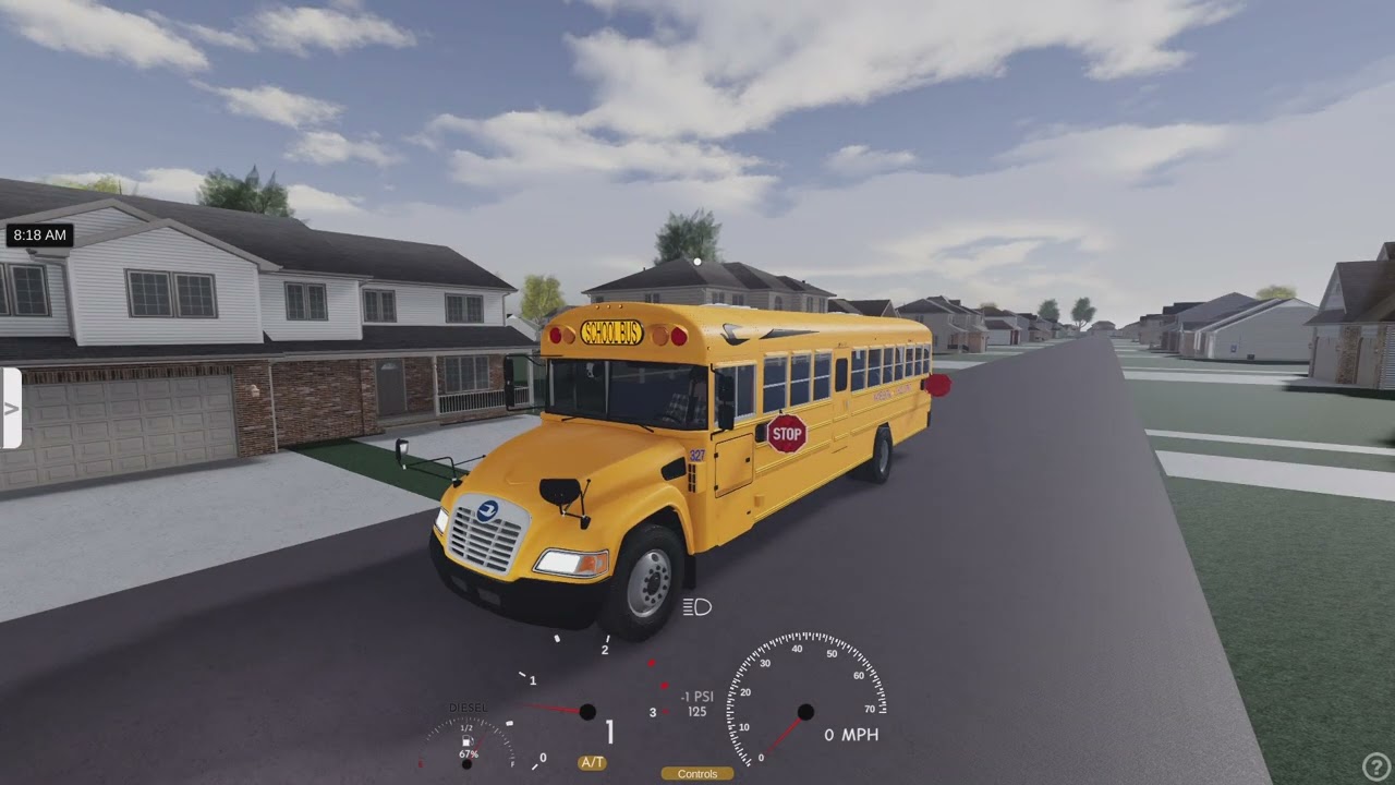 AM Route in Bus 327 [2016 Bluebird vision]