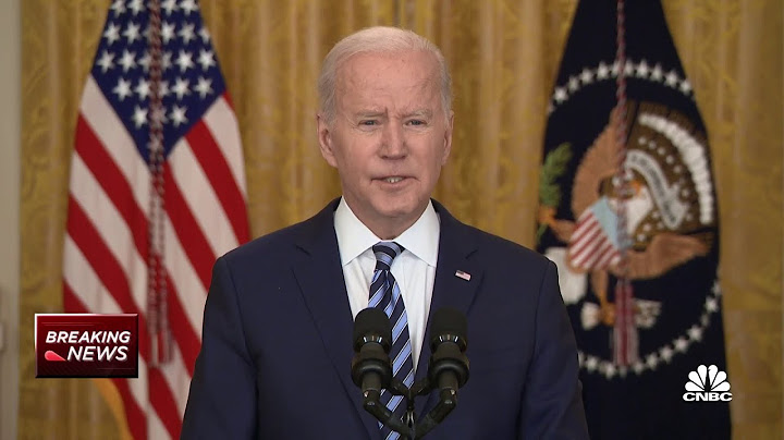 President Joe Biden addresses the Ukraine invasion