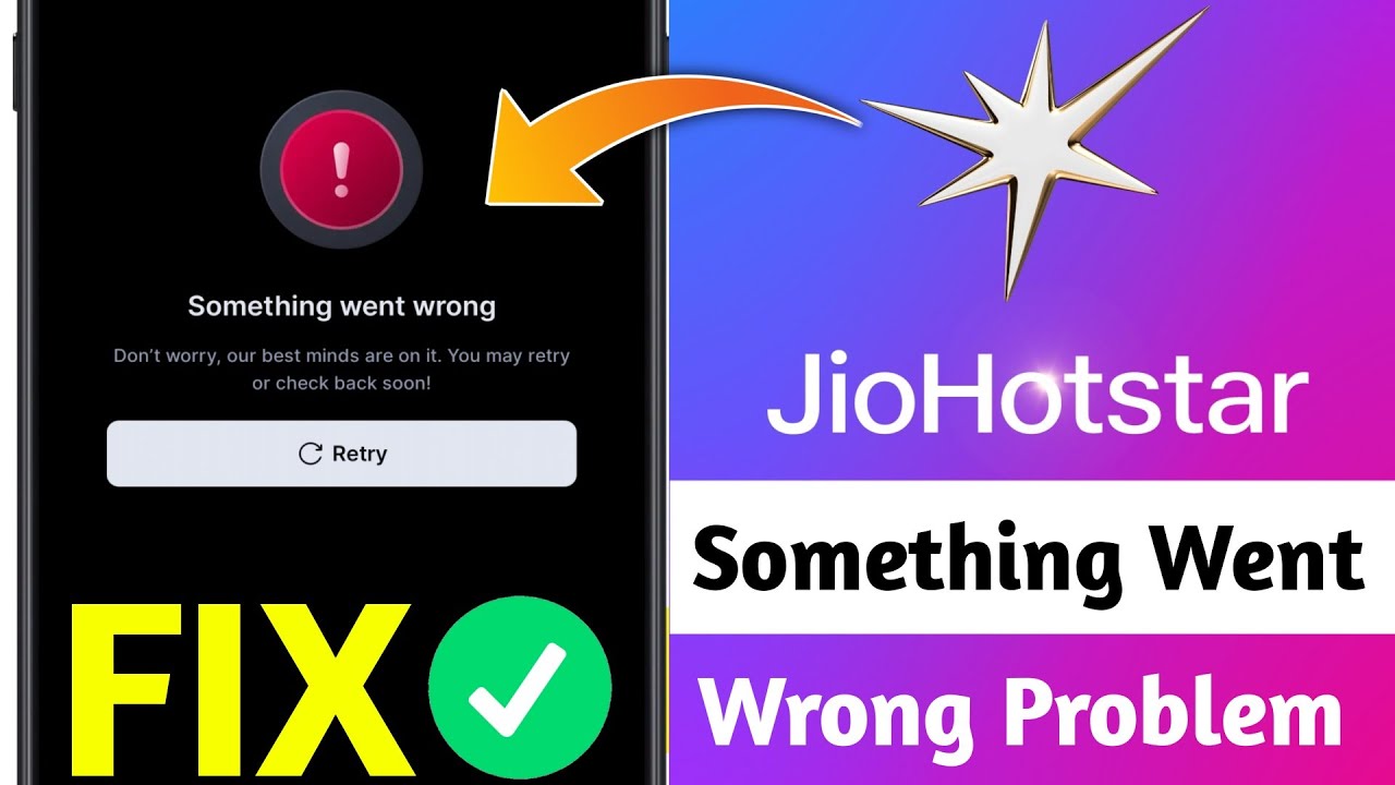 jiohotstar something went wrong problem fix | jio hotstar not opening | jiohotstar not working