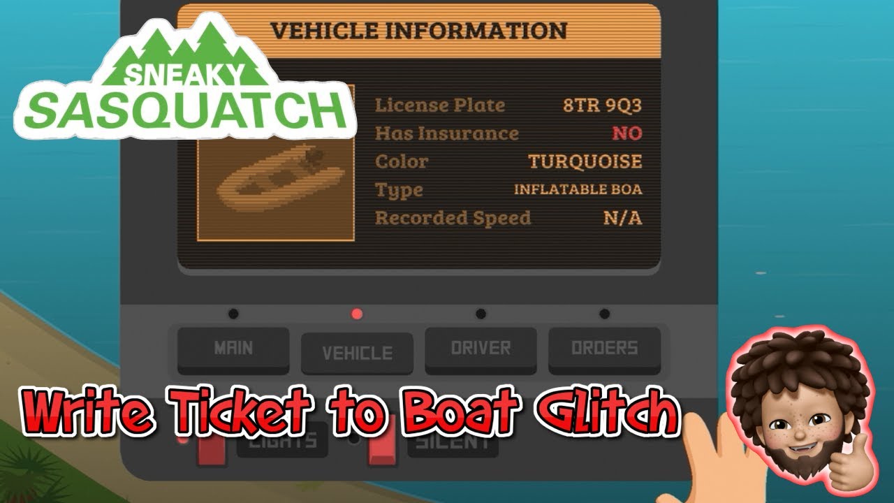 Sneaky Sasquatch Write ticket to Boat Glitch YouTube