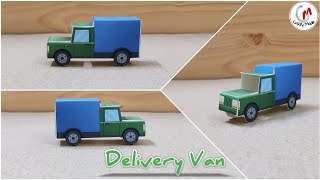 Papercraft delivery Van Truck making easy|Yippee Noodles Exciting Board Games and Toys|Toys screenshot 5