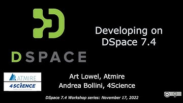 DSpace 7.4: Developing on DSpace 7.4.