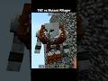 Minecraft : TNT vs Mutant Pillager #minecraft #shorts