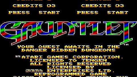 Sega Master System - Gauntlet Intro