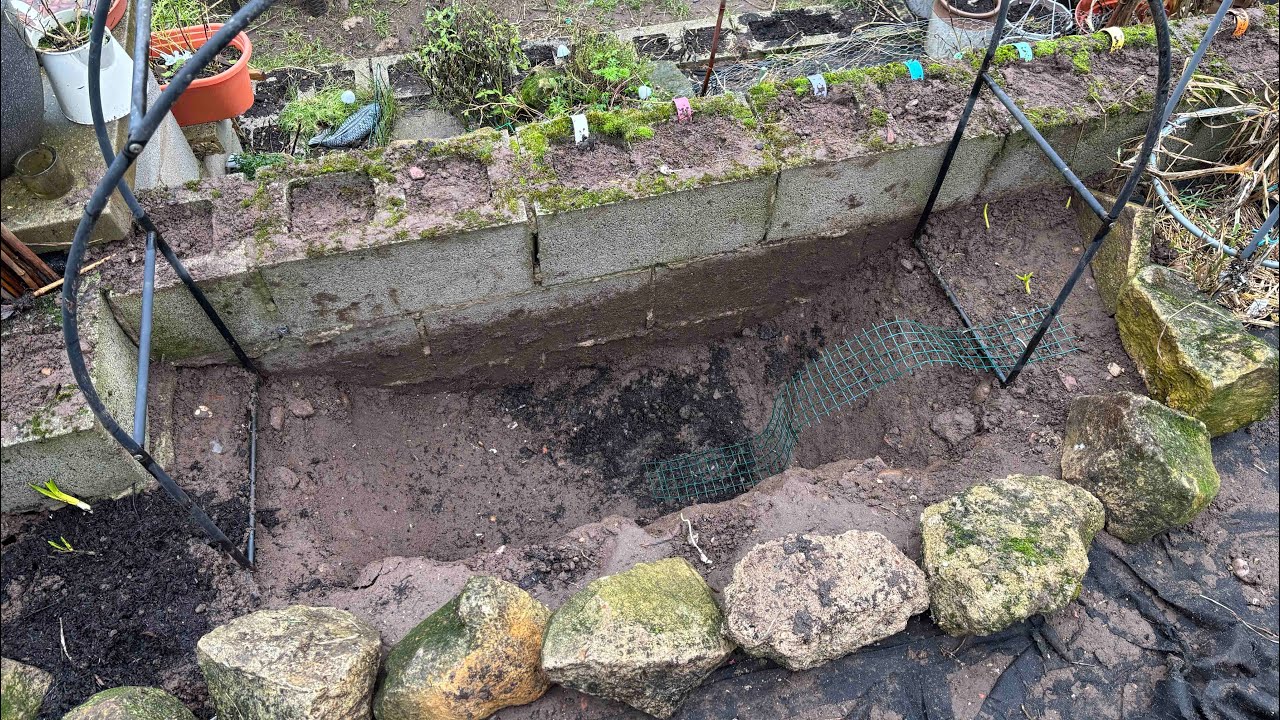 Something new is coming! 🪏🐸 #garden #pond 