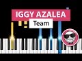 Iggy Azalea - Team - Piano Tutorial - How to Play