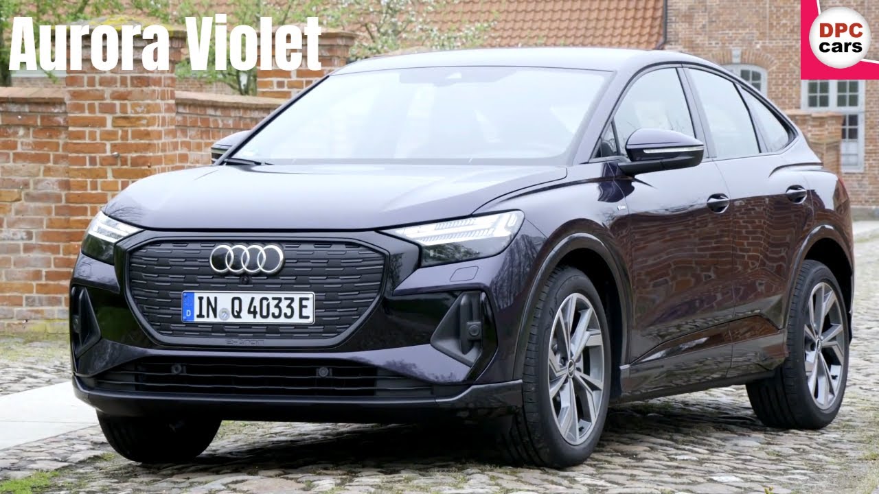 Audi Q4 Sportback etron in Aurora Violet YouTube