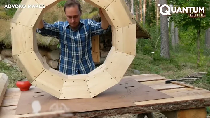 Man Builds WATERWHEEL That Powers His Entire Log Cabin   Start to Finish by @Advoko MAKES