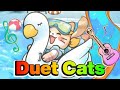 Duet Cats / I played while changing cats and backgrounds🐹🏖️