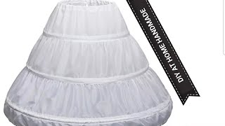 Diy3Steps Petticoathow To Cut And Sew Petticoat For Under Skirtflower Girls Dresses