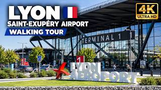 Lyon Saint-Exupéry Airport 🇫🇷 | Complete Airport Walking Tour in 4K (LYS)