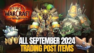 All September 2024 Trading Post Items Showcase - World of Warcraft: The War Within
