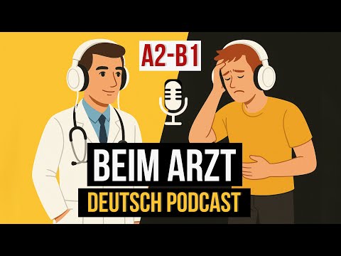 Arztbesuch auf Deutsch | Typische Fragen & Antworten | A2–B1 Podcast