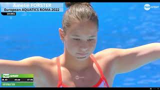 Amelie Forster 3M Spingboard L Championships Rome 2022