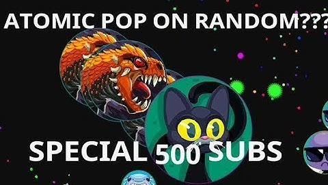 BLOB/FIRST ATOMIC POPSPLIT ON RANDOM?WEIRDEST DOUBLESPLITS (AGAR.IO)