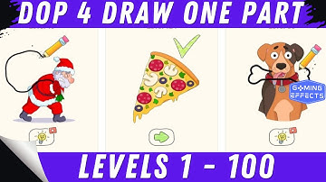 DOP 4 (Draw One Part) Levels 1 - 100 Walkthrough Gameplay