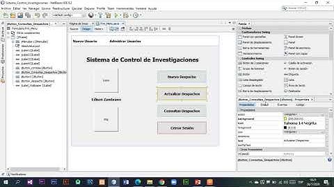 Como encontrar la paleta, las propiedades en Java y el navegador en NetBeans 2020