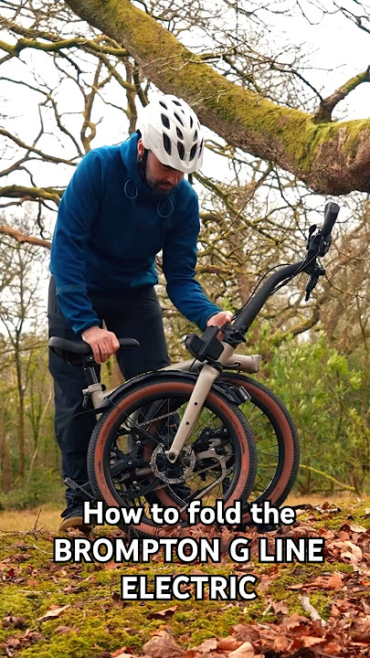 How to Fold a Brompton G Line Electric Bike ⚡ #brompton #ebike #uprise