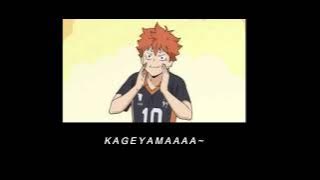 Haikyuu!! Ringtone (Hinata saying Kageyamaaaa~)