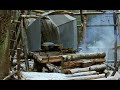 Creating coziness in Shelter. First snow fall. Reflector. Part 3 of 14+. Bushcraft camp.  No talking