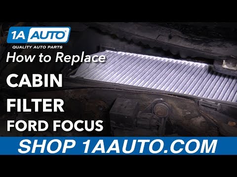 How to Replace Cabin Air Filter 00-04 Ford Focus