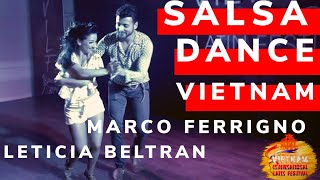 Marco Ferrigno & Leticia Beltran Salsa Social Dancing en Vietnam I.L.F