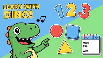 Dino Learns! π¦π’ Shapes, Colors, and Days of the Week for Kids | Educational Kids Songs