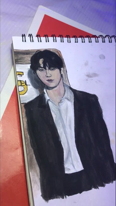 TXT Soobin drawing…./how to draw soobin step by step#soobin #soobintxt#shorts #feedshorts#drawing