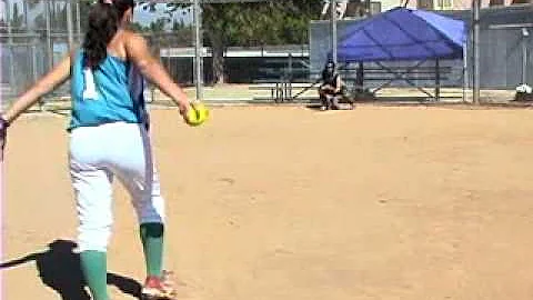 Katherine Macias Pitching Softball Skills Video