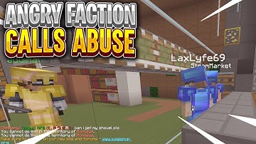 ANGRIEST FACTION CALLS US OUT FOR ABUSE *IN TS* | Minecraft HCF