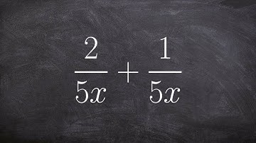 Learning to add two basic rational expressions with the same denominators