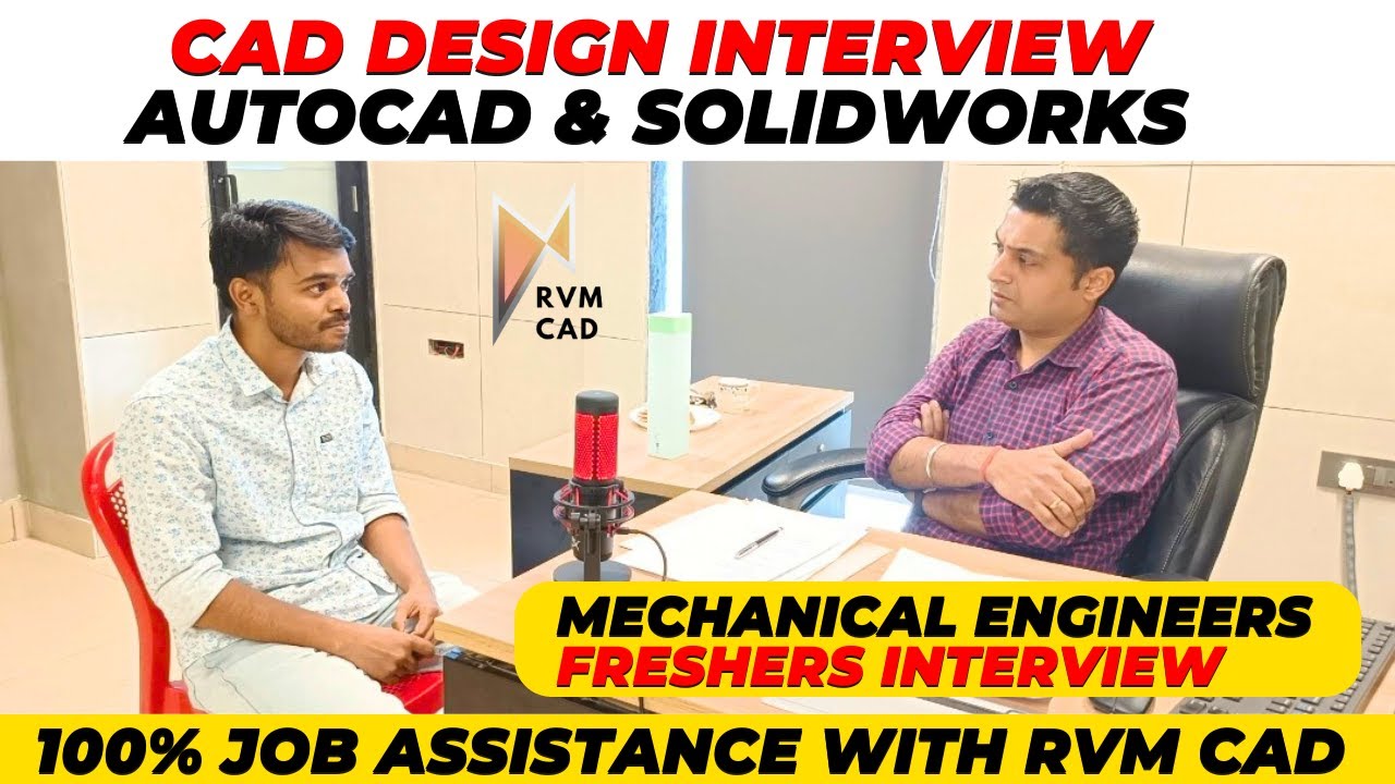 CAD Design Interview - Autocad and Solidworks | देखिये कैसा होता है ...
