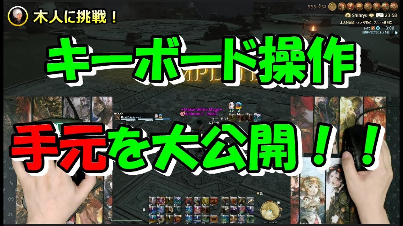 Ff14 キーボード マウス操作の手元動画 G600 Tartarus Youtube