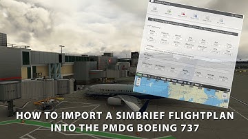 MSFS - How to import a Simbrief flight plan into PMDG