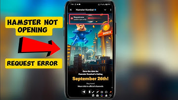Request Error Unable To Get Config Hamster Kombat Problem | Hamster Kombot request error problems