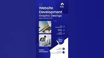 Blue Modern Website Development Services Mobile Video 1