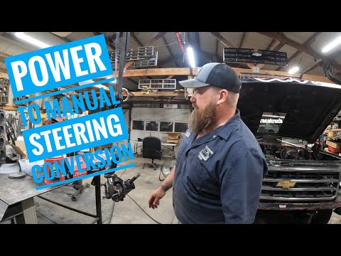 converting from power to manual steering on my 78 squarebody c10. #becauseracetruck