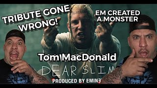 TOM MACDONALD GAVE EM A BACKHANDED COMPLEMENT in “Dear Slim” (PRODUCED BY EMINEM) REACTION