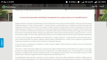 Banaras Hindu University B.Sc Nursing, B Pharma, M Pharma Admission Online Form 2018