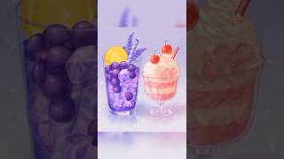 Adding shadows and highlights to food art 🤤🍧✨💜🌸#Fyp #ForYou #Viral #Trending #SatisfyingVideo